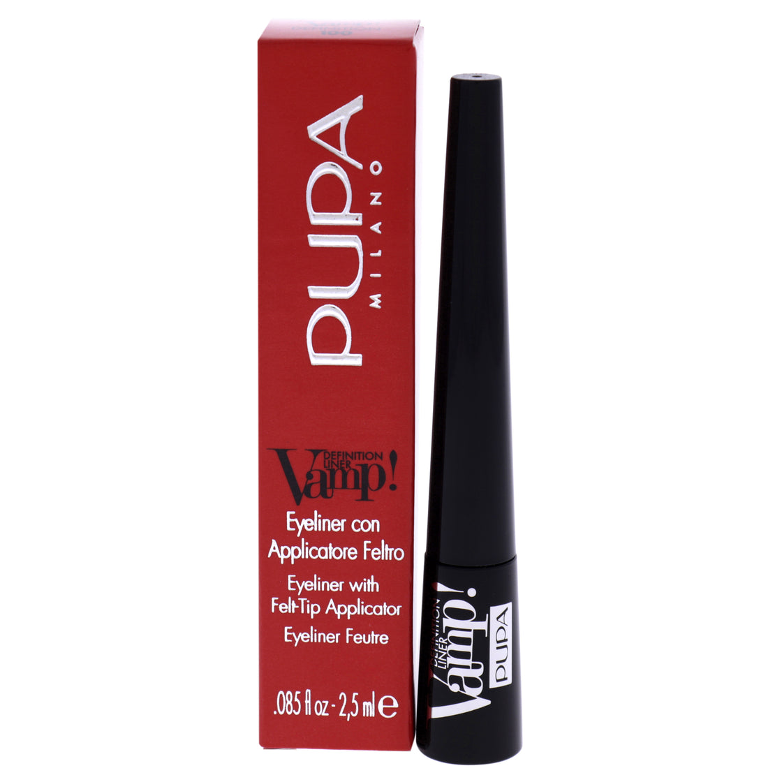 Vamp! Definition Liner - 100 Extra Black by Pupa Milano for Women - 0.85 oz Eyeliner