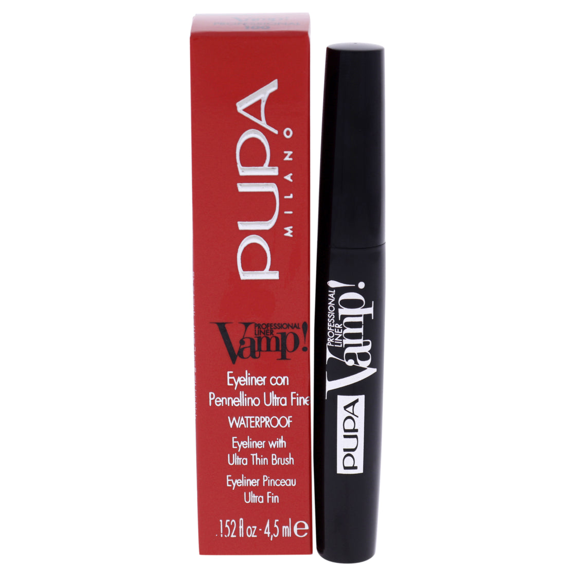 Vamp! Professional Liner - 100 Extra Black by Pupa Milano for Women - 0.152 oz Eyeliner