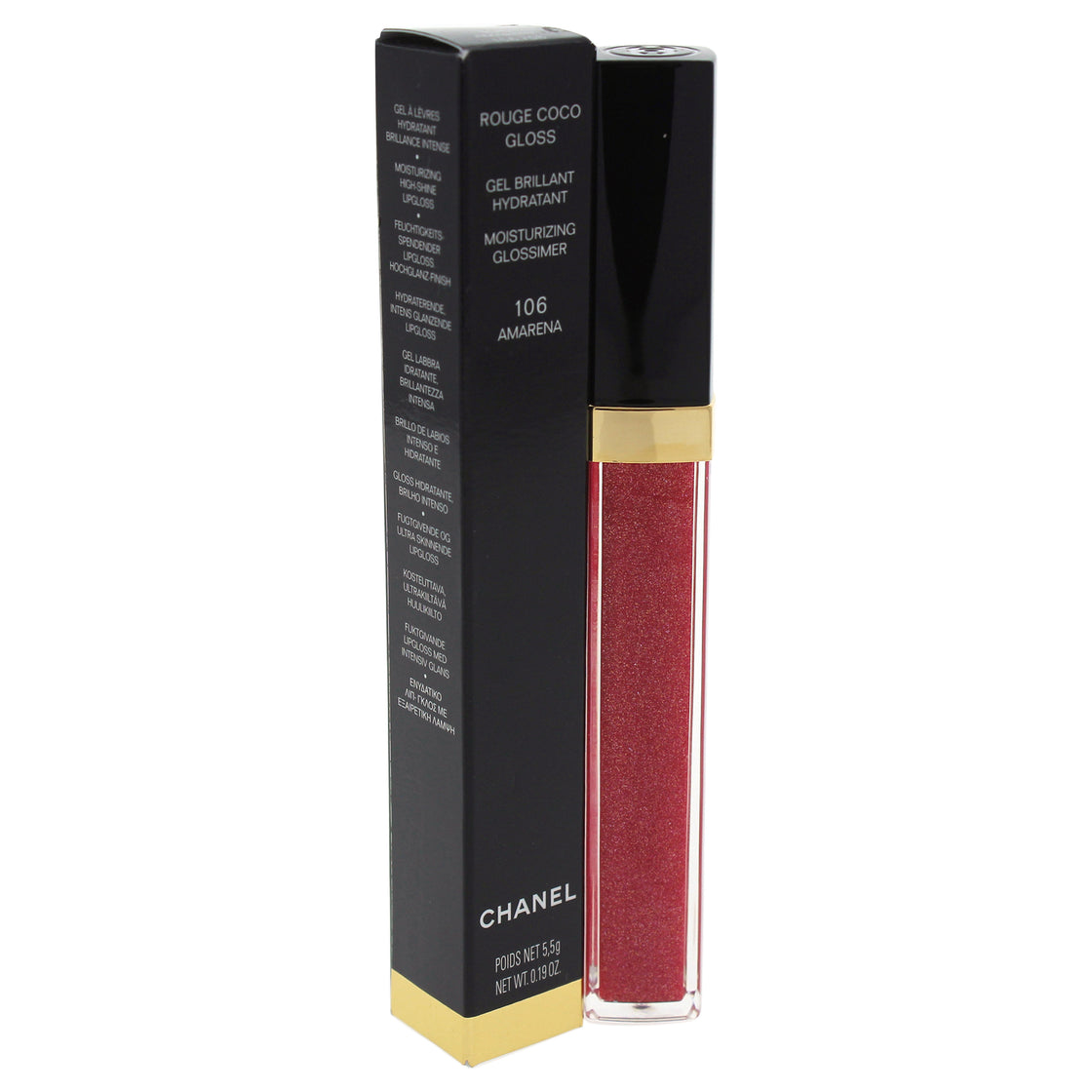 Rouge Coco Gloss Moisturizing Glossimer - 106 Amarena by Chanel for Women - 0.19 oz Lip Gloss