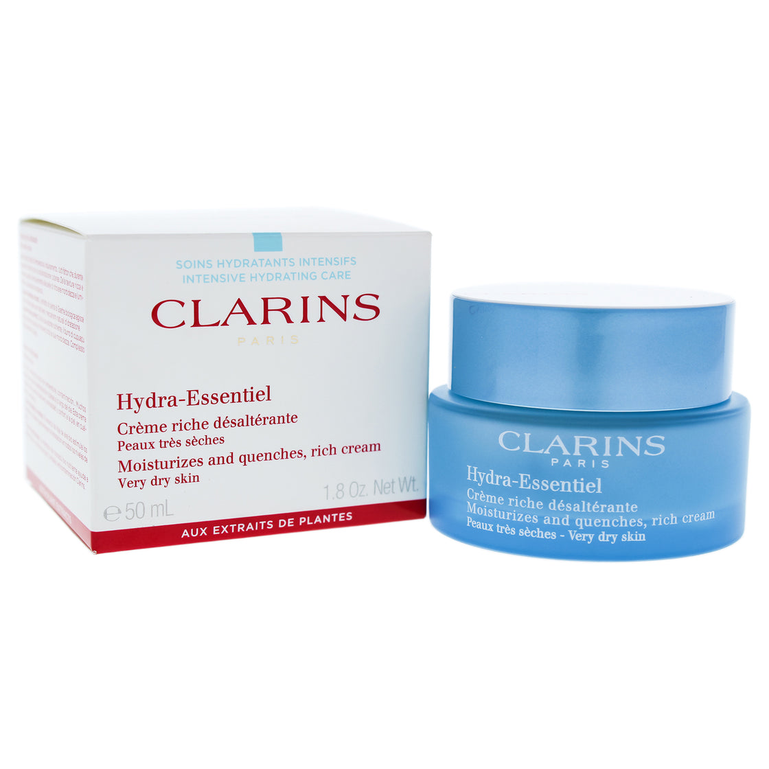 Hydra-Essentiel Rich Cream by Clarins for Women - 1.6 oz Cream