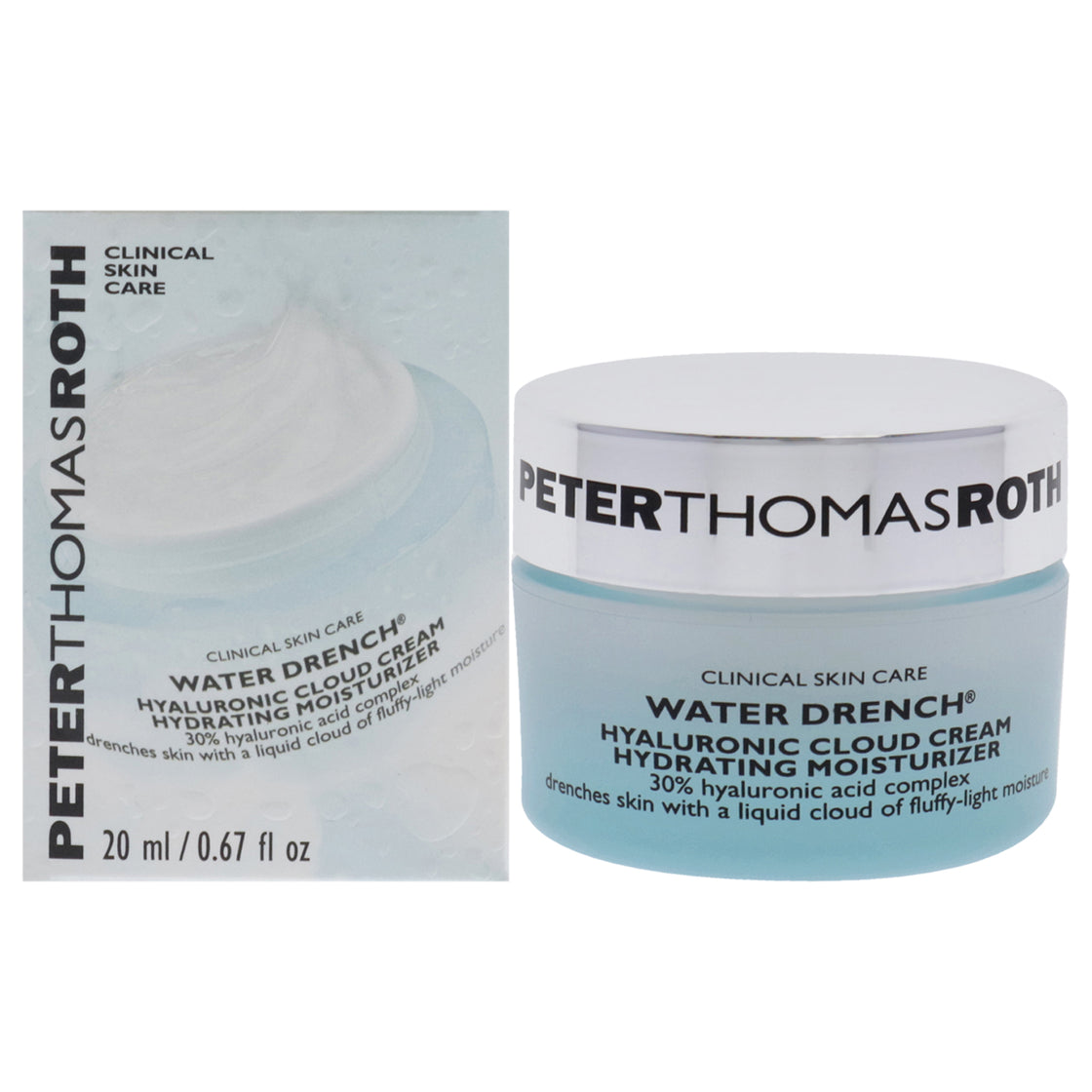 Water Drench Hyaluronic Cloud Cream by Peter Thomas Roth for Unisex - 0.67 oz Cream