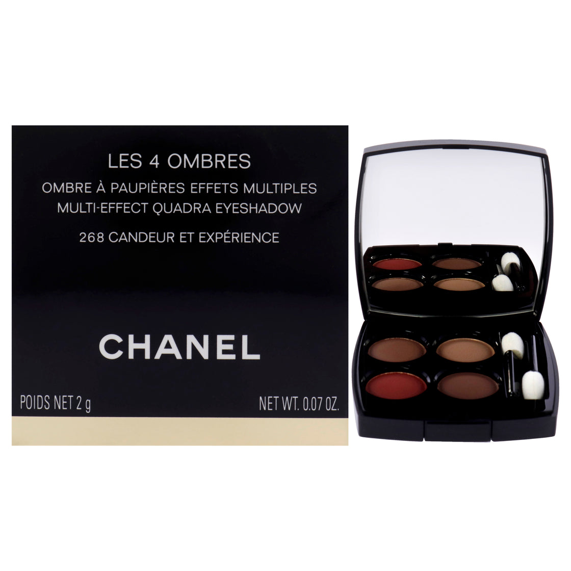 Les 4 Ombres Multi-Effect Quadra Eyeshadow - 268 Candeur Et Experience by Chanel for Women - 0.07 oz Eye Shadow