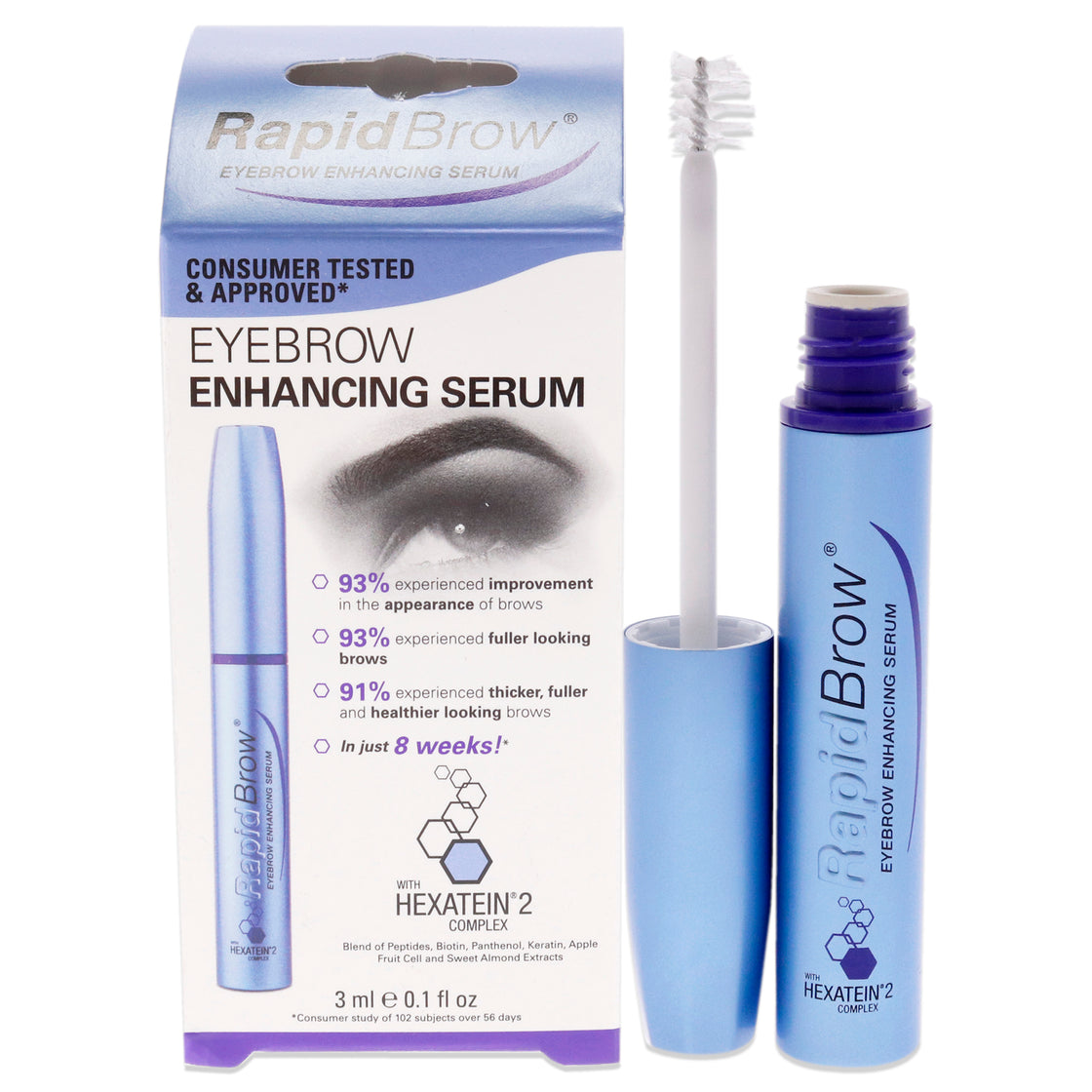 Rapidbrow Eyebrow Enhancing Serum by RapidLash for Unisex - 0.1 oz Serum