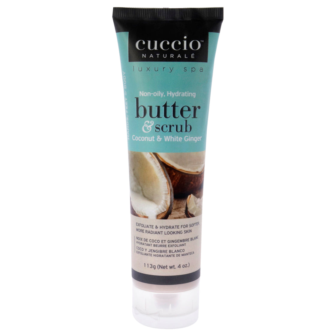 Butter and Scrub - Coconut and White Ginger by Cuccio Naturale for Unisex - 4 oz Scrub