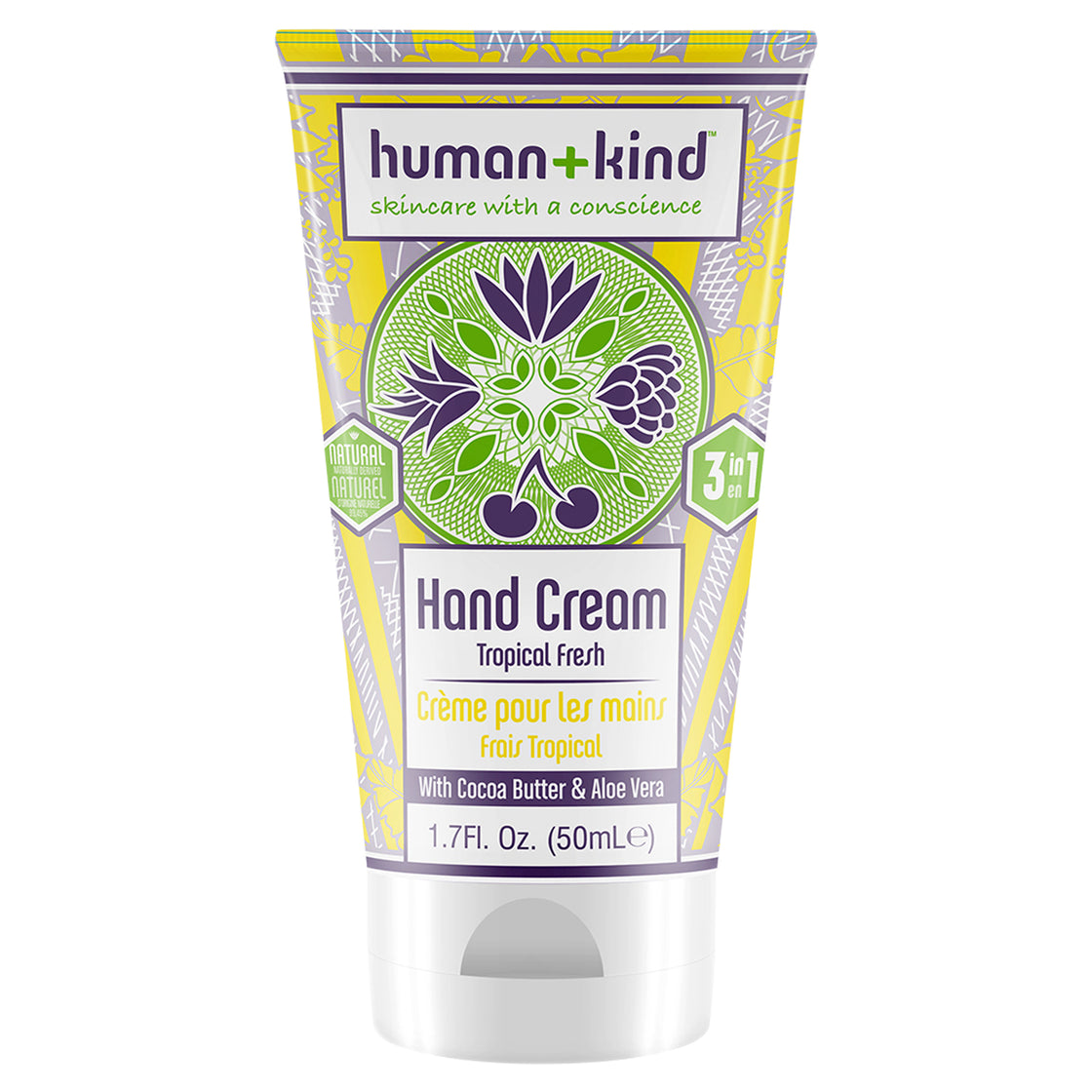 Hand Cream - Tropical Fresh by Human+Kind for Unisex - 1.7 oz Cream