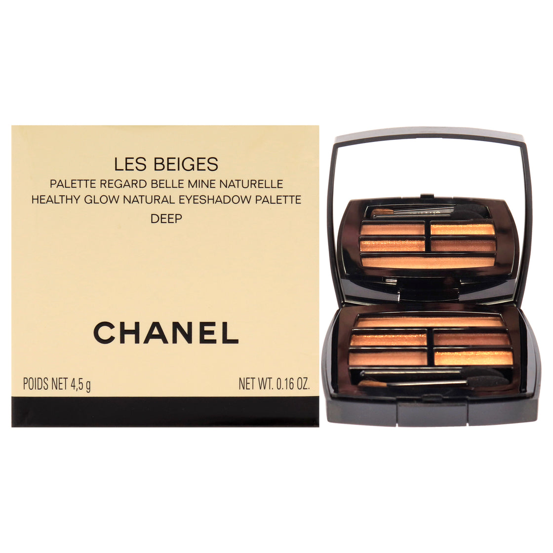 Les Beiges Healthy Glow Natural Eyeshadow Palette - Deep by Chanel for Women - 0.16 oz Eye Shadow