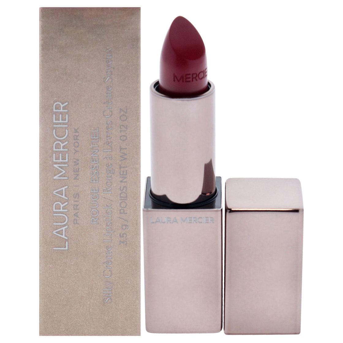 Rouge Essentiel Silky Creme Lipstick - 485 Rouge Profond by Laura Mercier for Women - 0.12 oz Lipstick