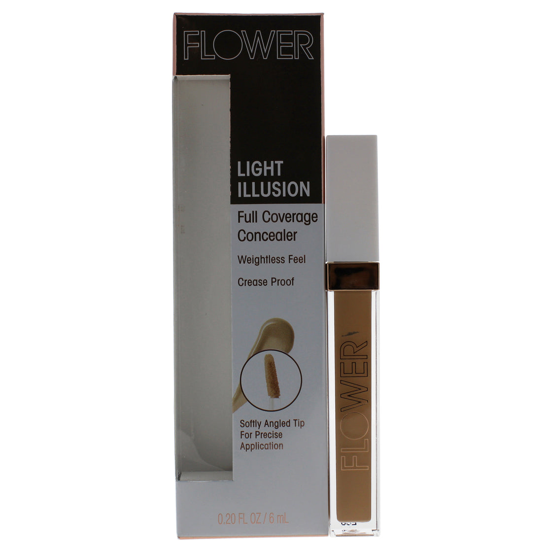 Light Illusion Full Coverage Concealer - M1-2 Light Medium by Flower Beauty for Women - 0.2 oz Concealer