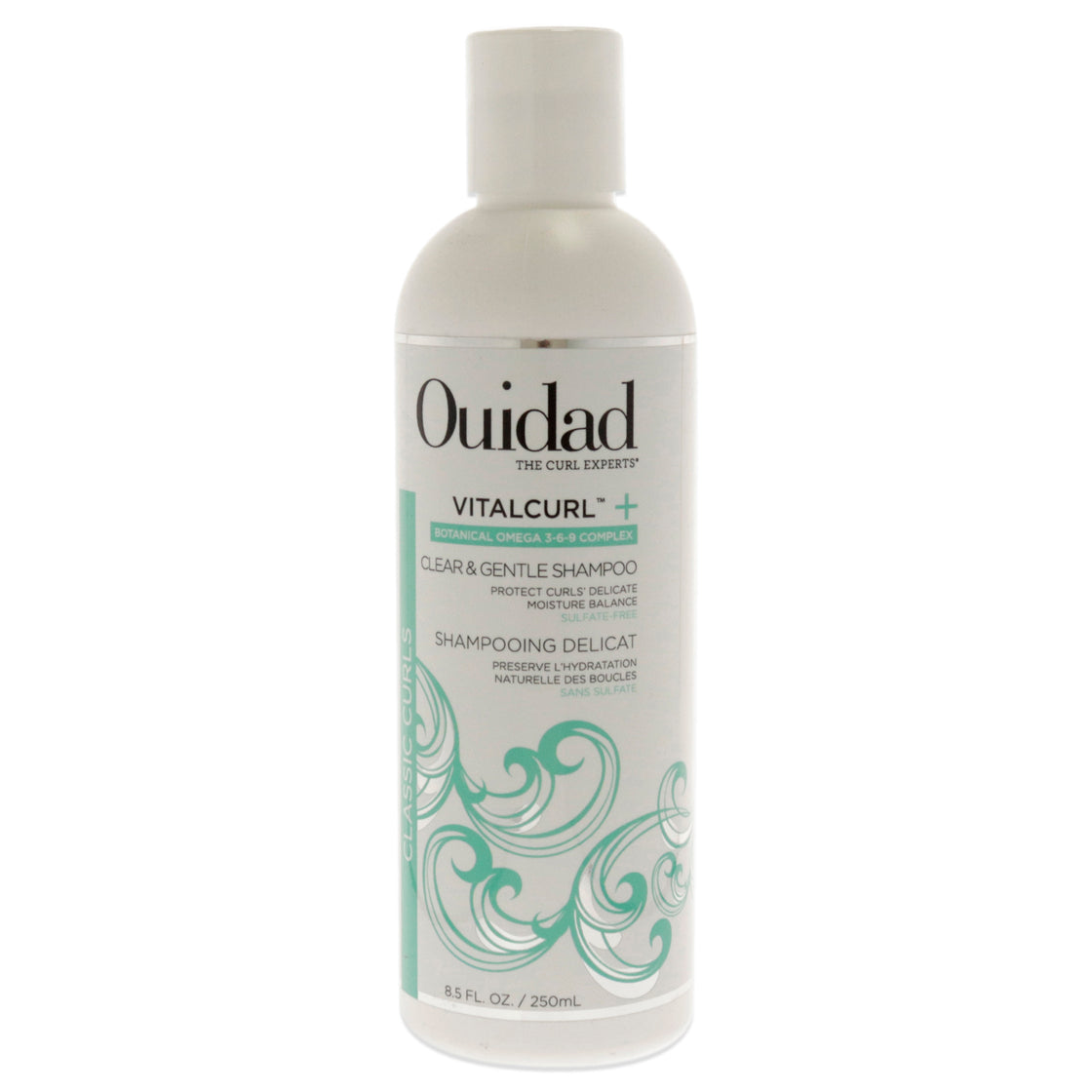 VitalCurl Plus Clear and Gentle Shampoo by Ouidad for Unisex - 8.5 oz Shampoo