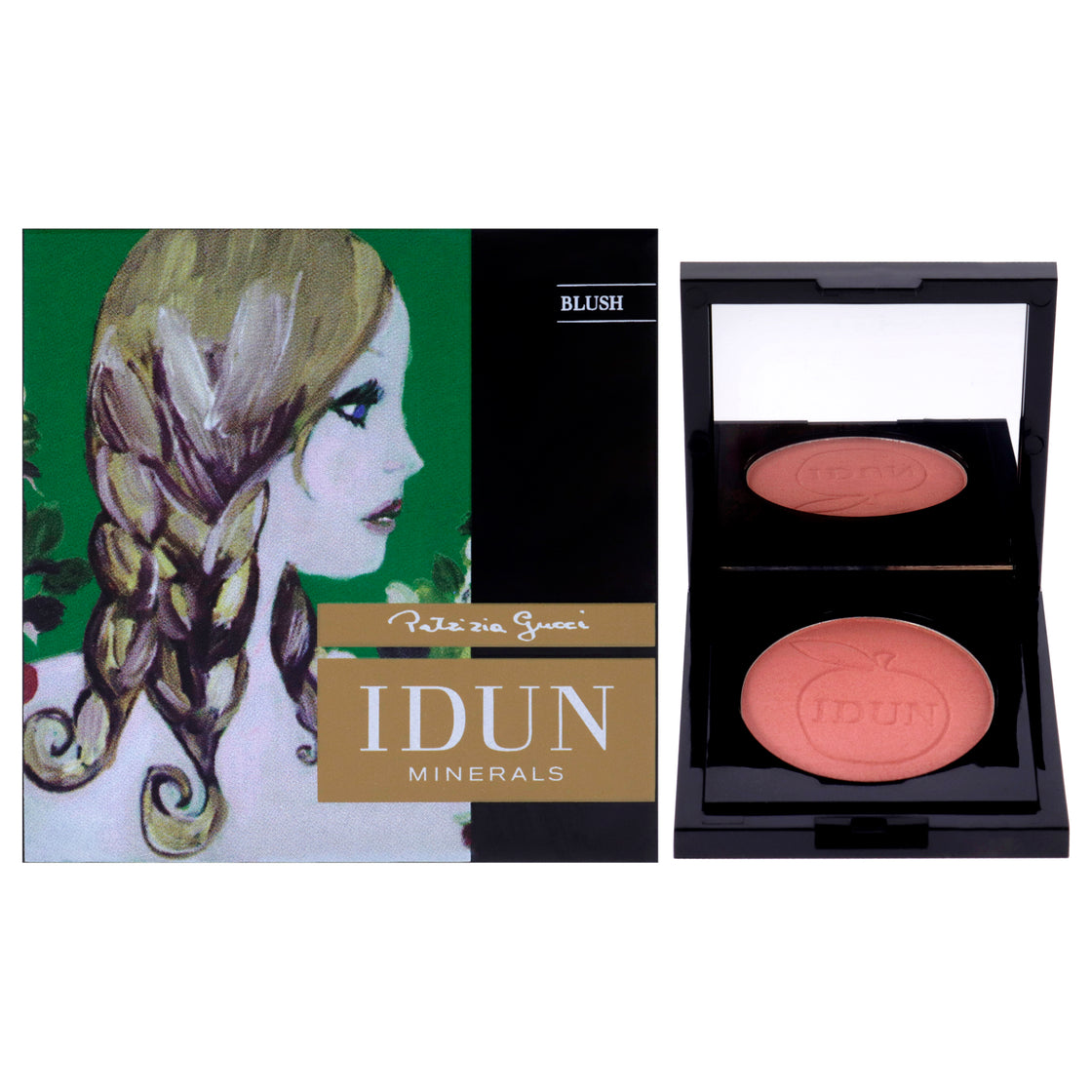 Pressed Mineral Blush - 011 Smultron by Idun Minerals for Women - 0.18 oz Blush