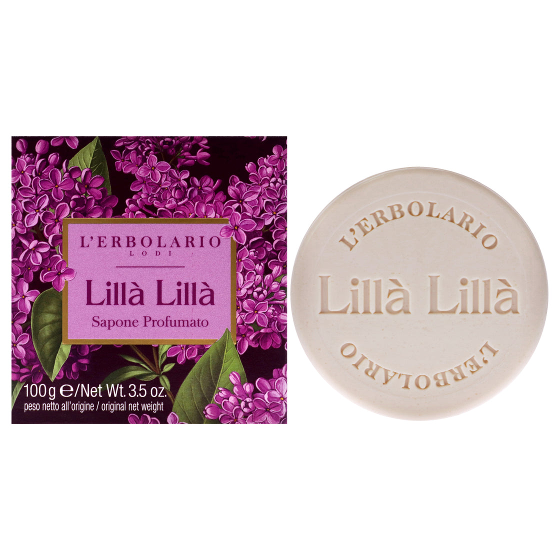 Lilac Lila Perfumed Soap by LErbolario for Unisex - 3.5 oz Soap