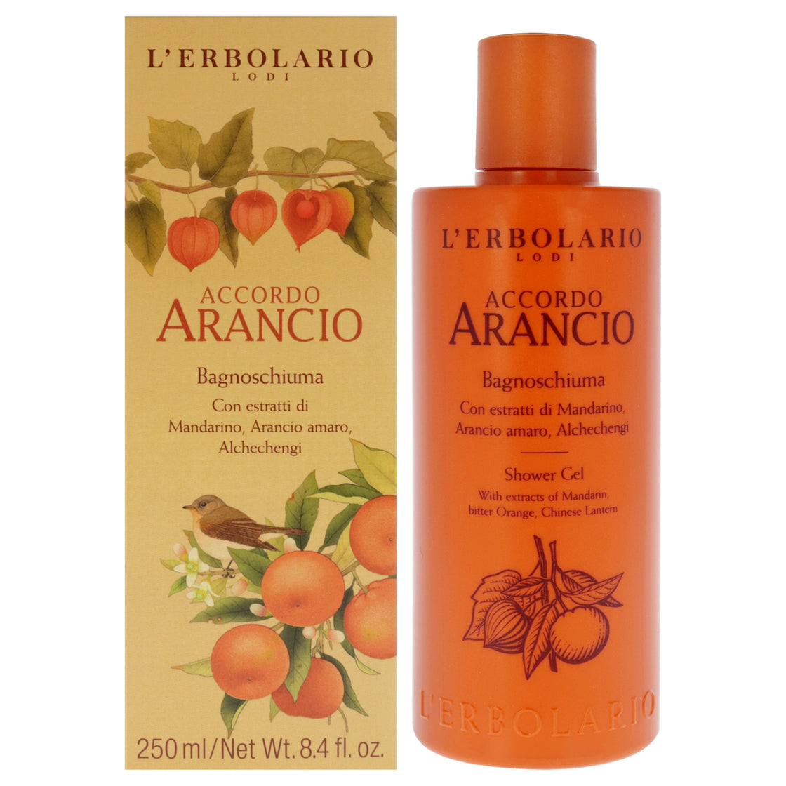 Accordo Arancio Shower Gel by LErbolario for Unisex - 8.4 oz Shower Gel