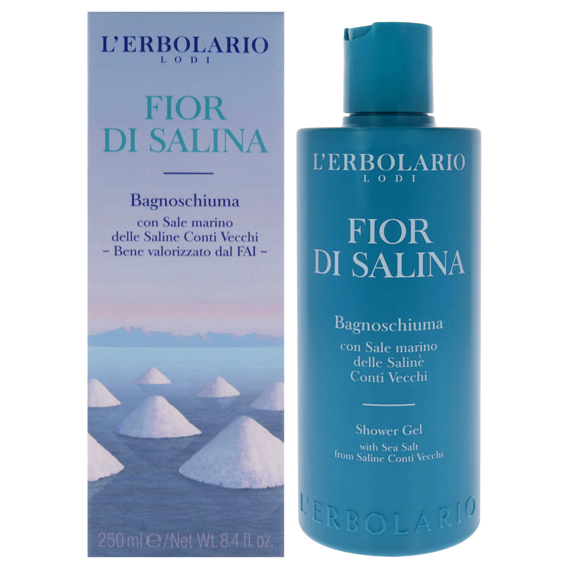 Shower Gel - Fior Di Salina by LErbolario for Unisex - 8.4 oz Shower Gel