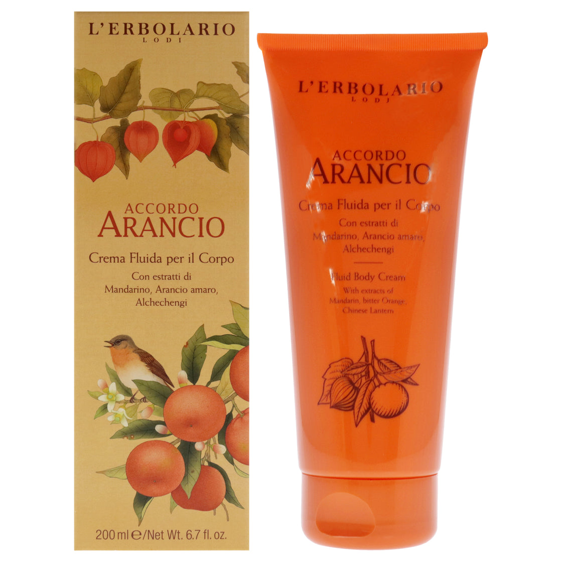 Accordo Arancio Body Cream by LErbolario for Unisex - 6.7 oz Body Cream