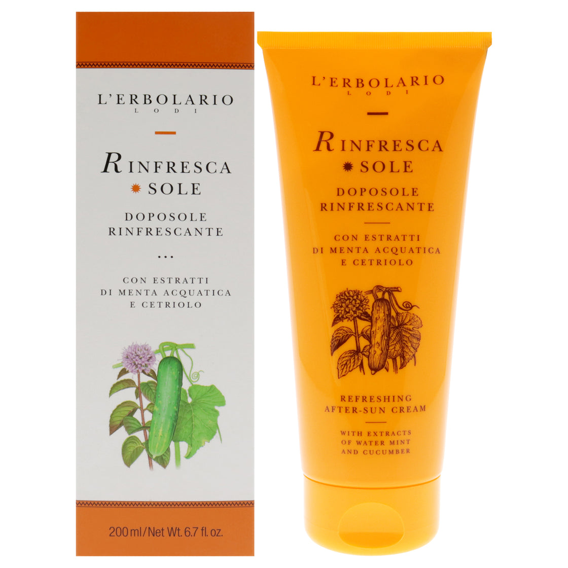 Rinfresca Sole Refreshing After-Sun Cream by LErbolario for Unisex - 6.7 oz Sunscreen