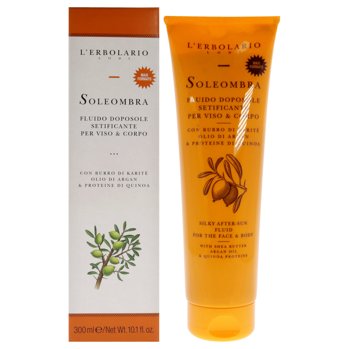 Soleombra Silky After-Sun Fluid by LErbolario for Unisex - 10.1 oz Sunscreen