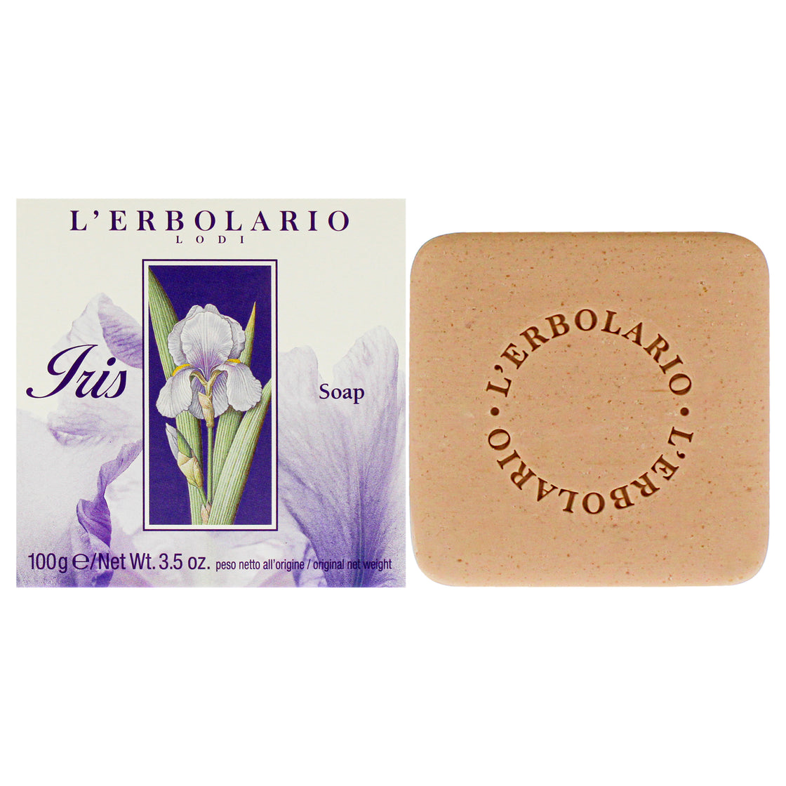 Soap - Iris by LErbolario for Unisex - 3.5 oz Soap