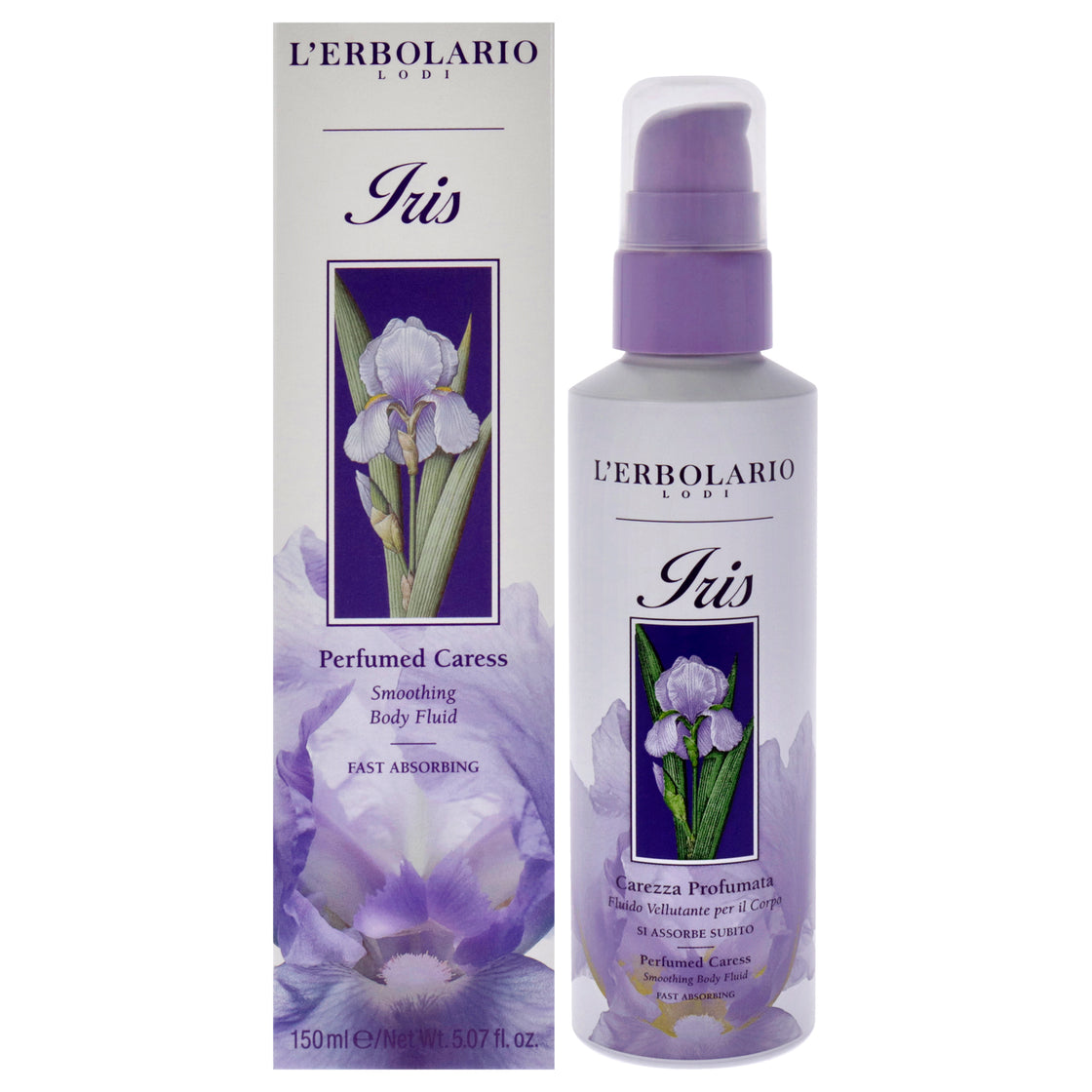 Iris Perfumed Caress Smoothing Body fluid by LErbolario for Women - 5.07 oz Body Mist