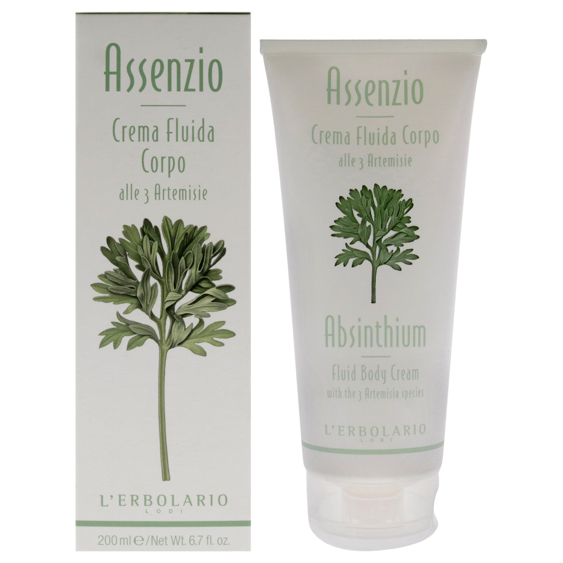 Fluid Body Cream - Absinthium by LErbolario for Unisex - 6.7 oz Body Cream