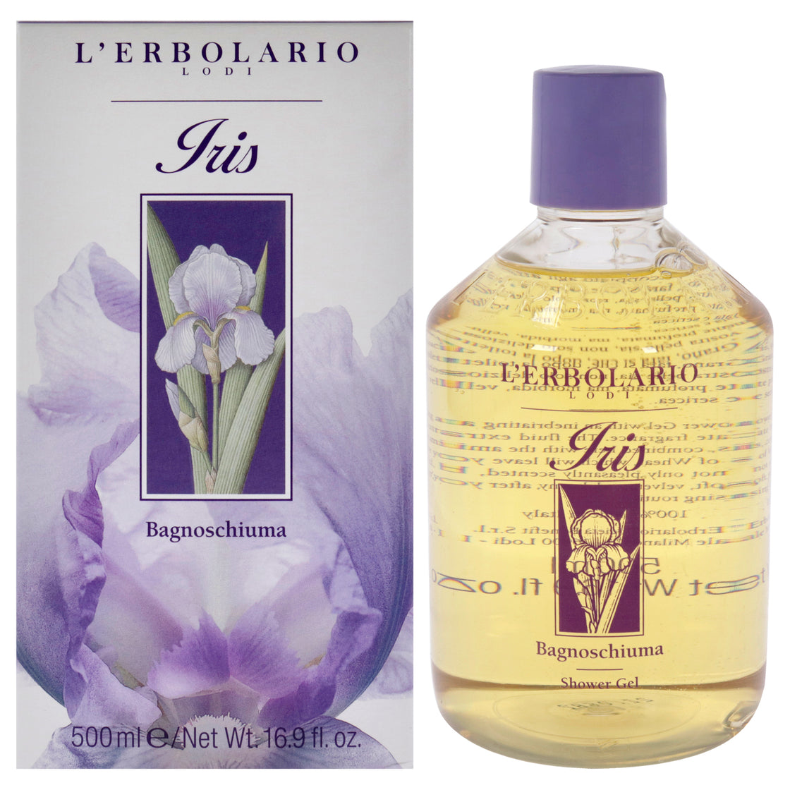 Shower Gel - Iris by LErbolario for Women - 16.9 oz Shower Gel