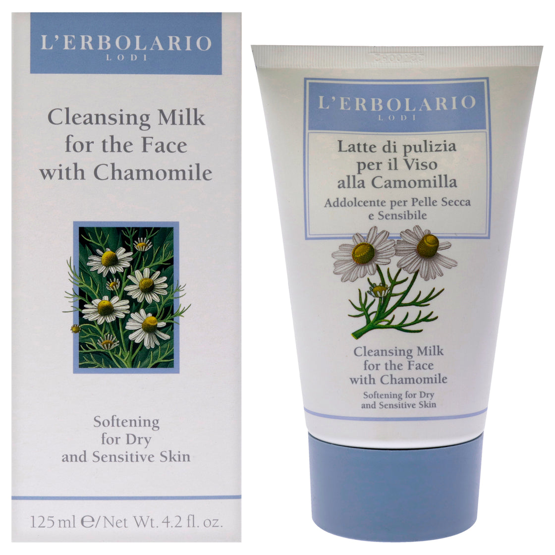 Cleansing Milk - Chamomile by LErbolario for Women - 4.2 oz Cleanser