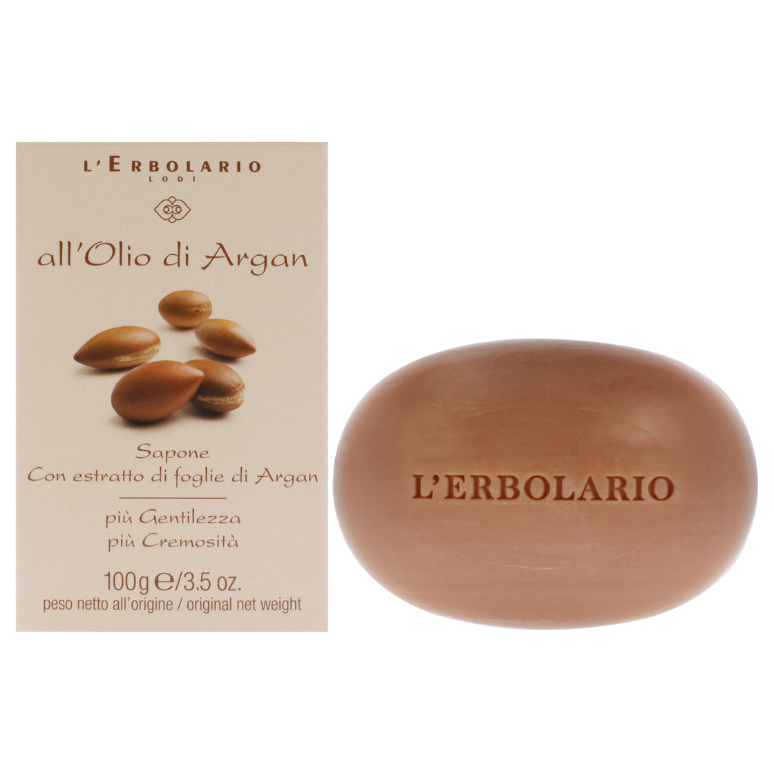 Soap - Argan Oil by LErbolario for Unisex - 3.5 oz Soap