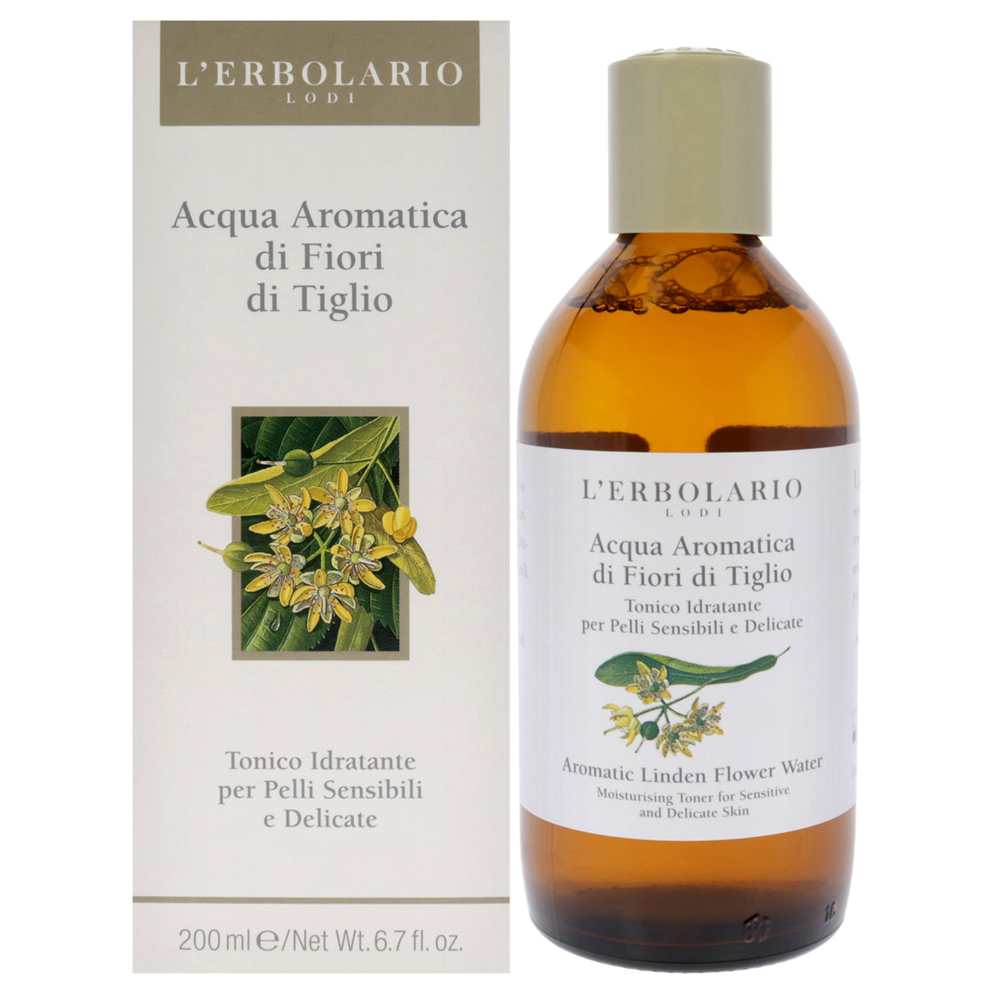 Aromatic Water - Linden Flower by LErbolario for Women - 6.7 oz Toner