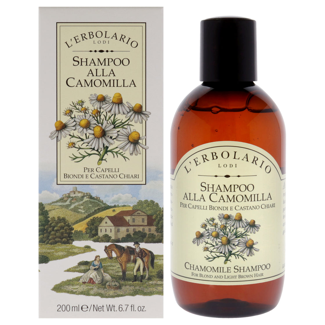 Blond and Light Brown Hair Shampoo - Chamomile by LErbolario for Unisex - 6.7 oz Shampoo