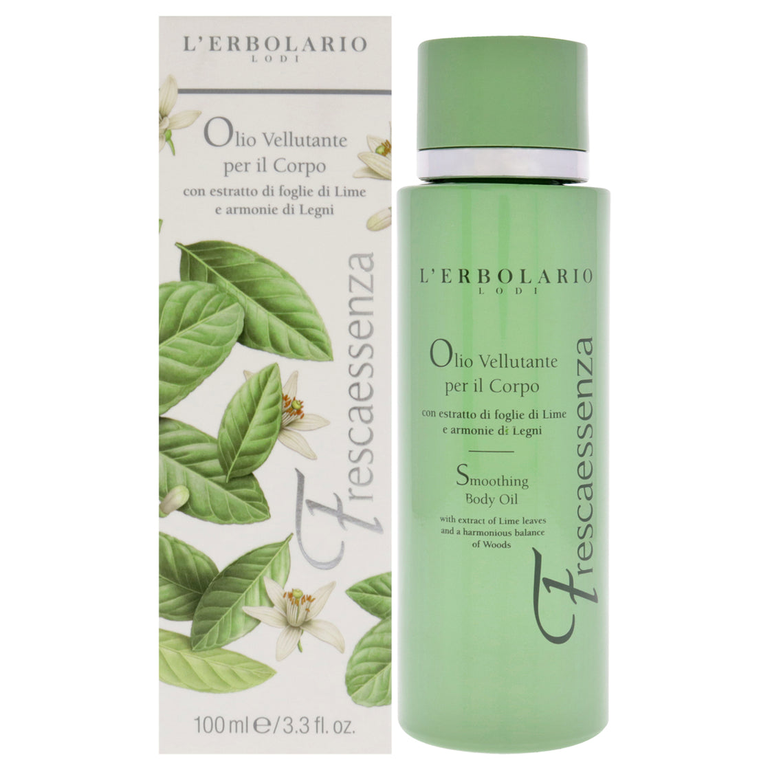 Smoothing Body Oil - Frescaessenza by LErbolario for Unisex - 3.3 oz Oil