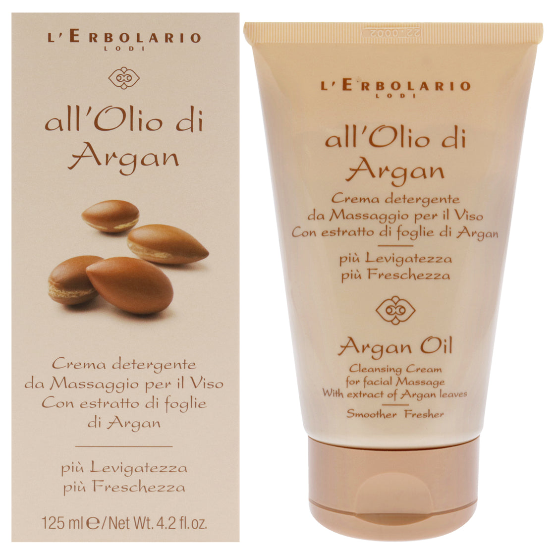 Cleansing Cream - Argan Oil by LErbolario for Women - 4.2 oz Cleanser