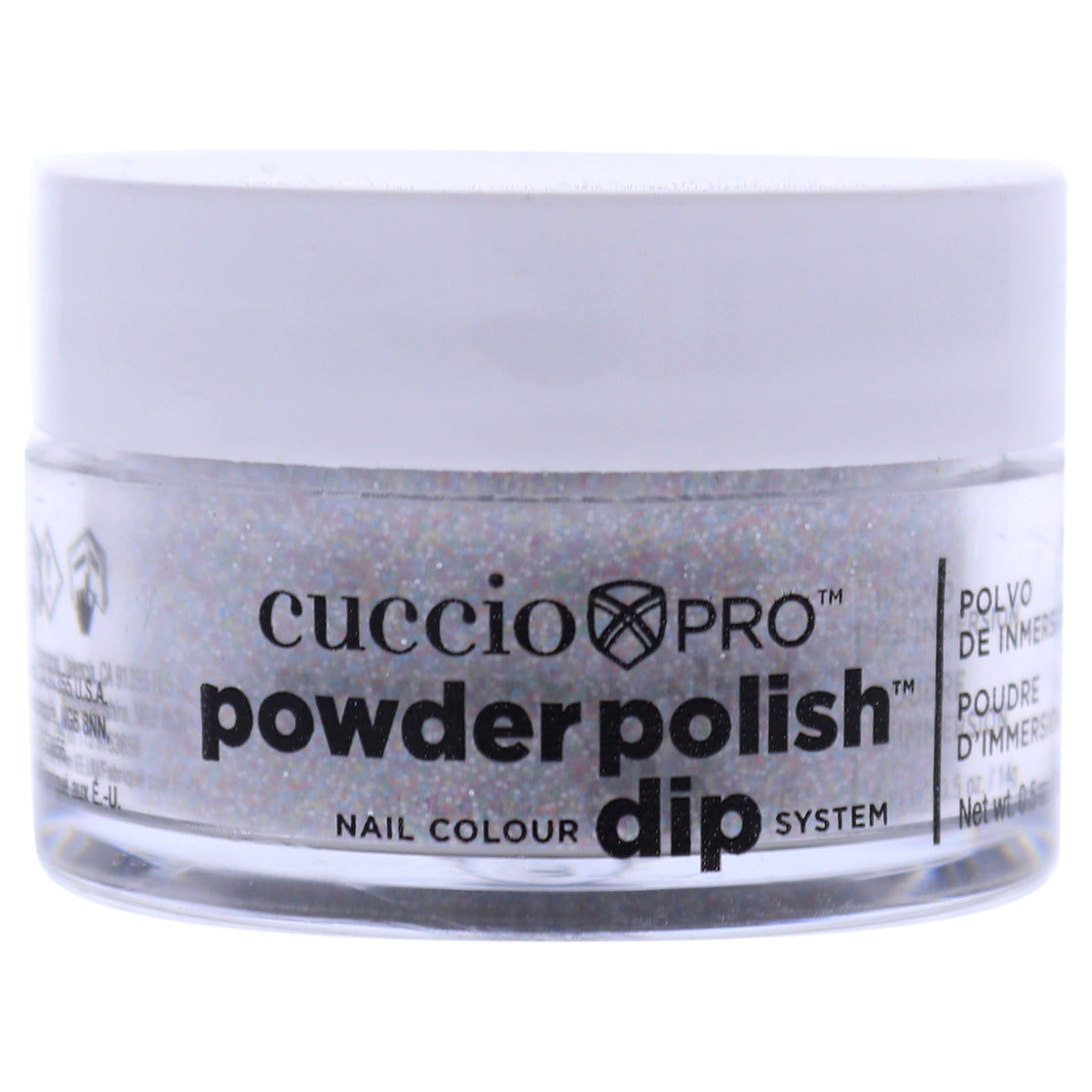 Pro Powder Polish Nail Colour Dip System - Multi Color Glitter by Cuccio Colour for Women - 0.5 oz Nail Powder