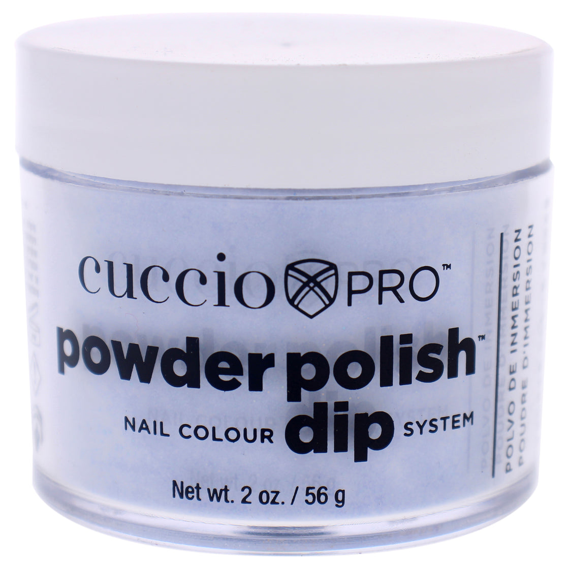 Pro Powder Polish Nail Colour Dip System - Baby Blue Glitter by Cuccio Colour for Women - 1.6 oz Nail Powder