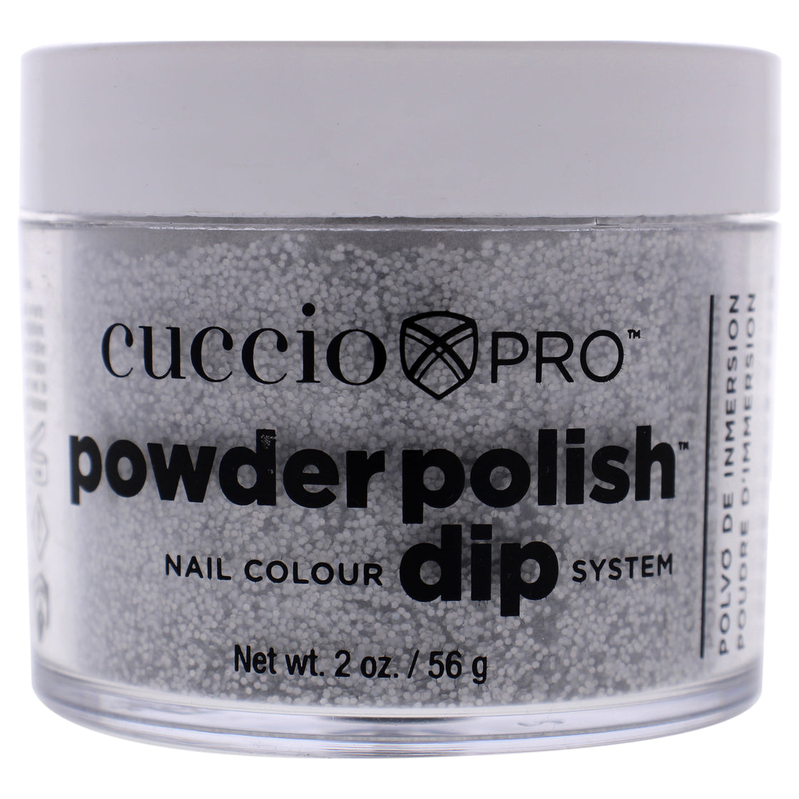 Pro Powder Polish Nail Colour Dip System - Deep Silver Glitter by Cuccio Colour for Women - 1.6 oz Nail Powder