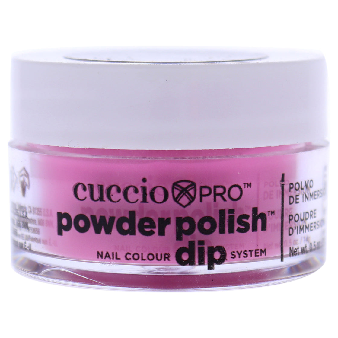 Pro Powder Polish Nail Colour Dip System - Bright Pink by Cuccio Colour for Women - 0.5 oz Nail Powder