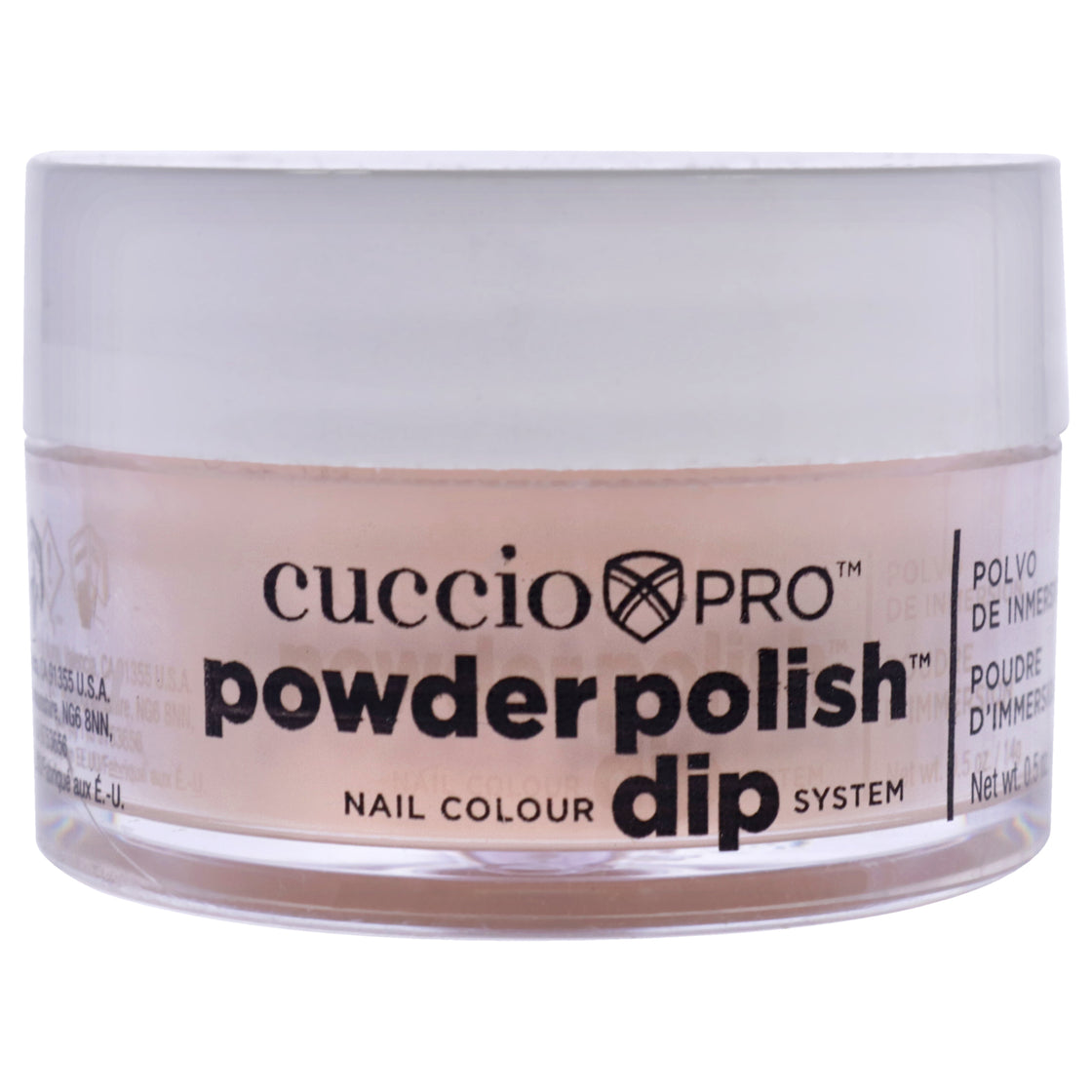 Pro Powder Polish Nail Colour Dip System - Flattering Peach by Cuccio Pro for Women - 0.5 oz Nail Powder