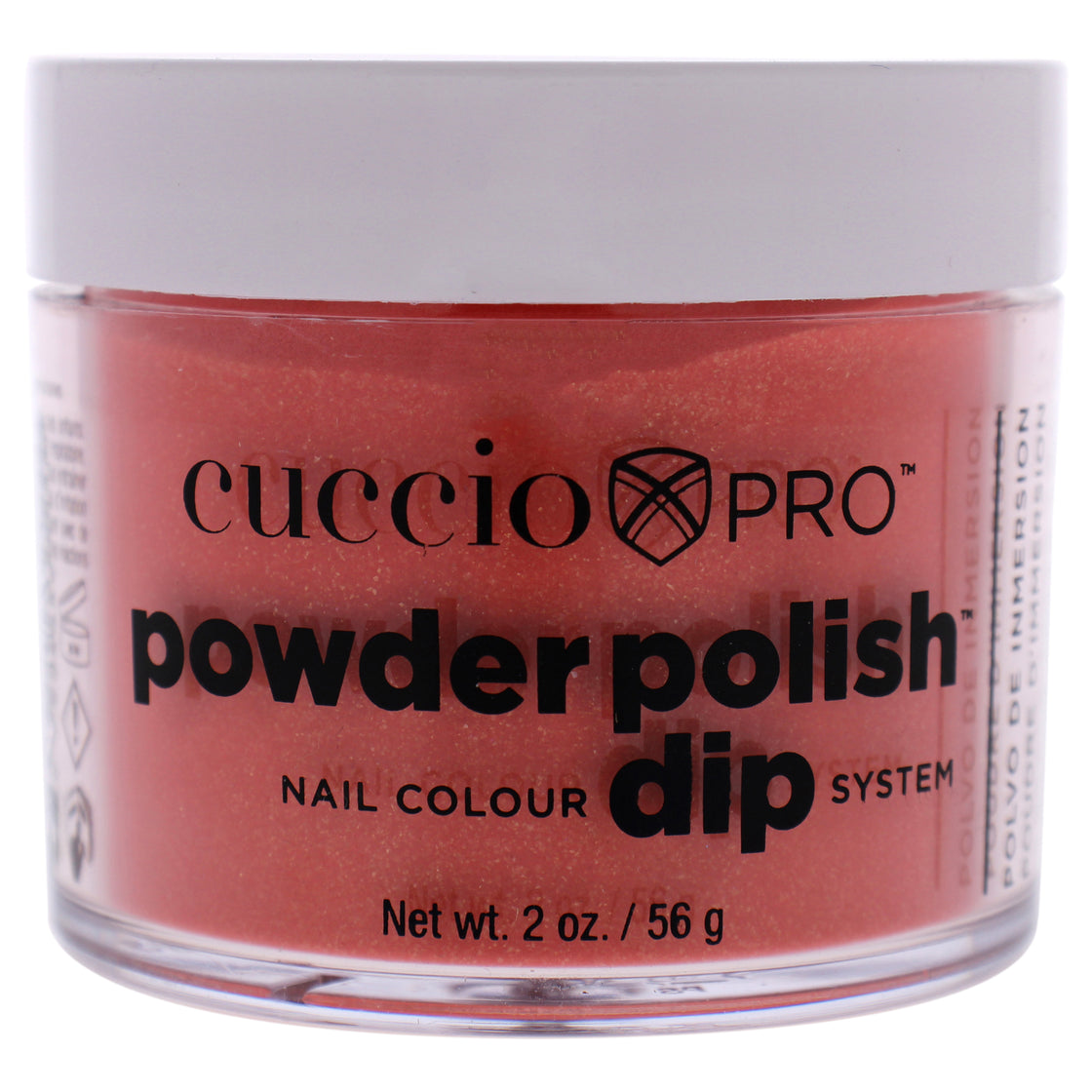 Pro Powder Polish Nail Colour Dip System - Orange With Gold Mica by Cuccio Colour for Women - 1.6 oz Nail Powder