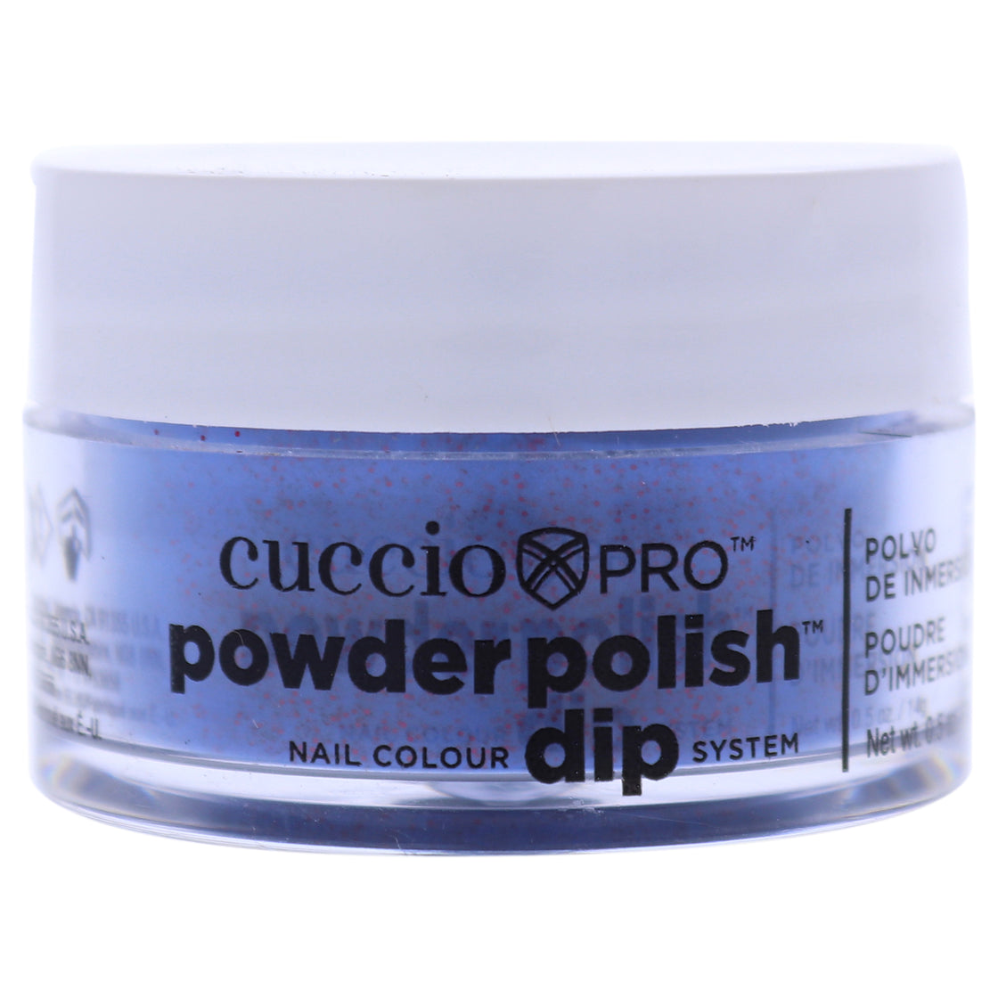 Pro Powder Polish Nail Colour Dip System - Purple With Red Glitter by Cuccio Colour for Women - 0.5 oz Nail Powder