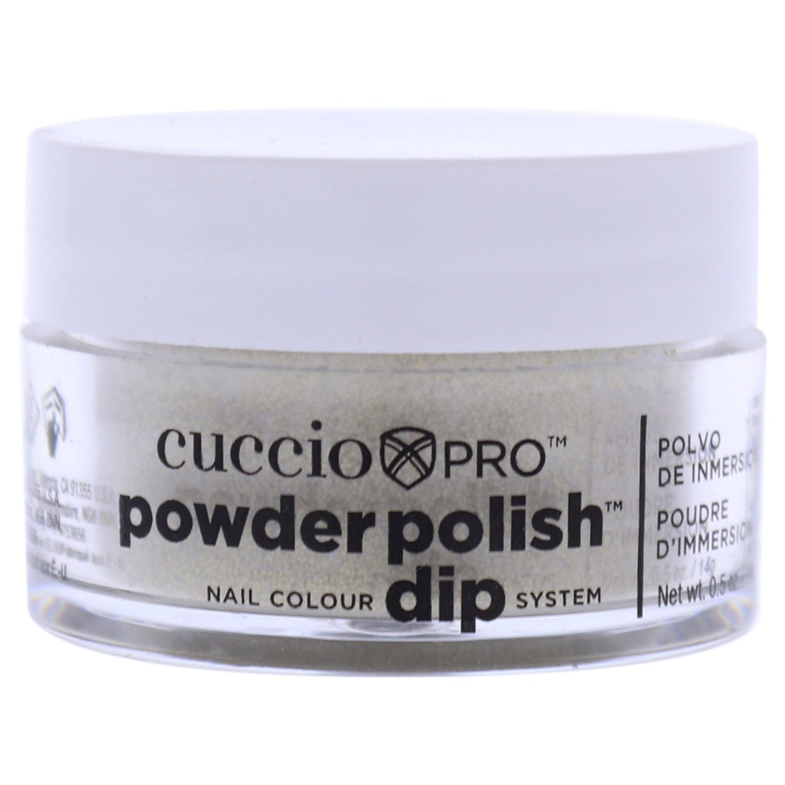 Pro Powder Polish Nail Colour Dip System - Rich Gold Glitter by Cuccio Colour for Women - 0.5 oz Nail Powder