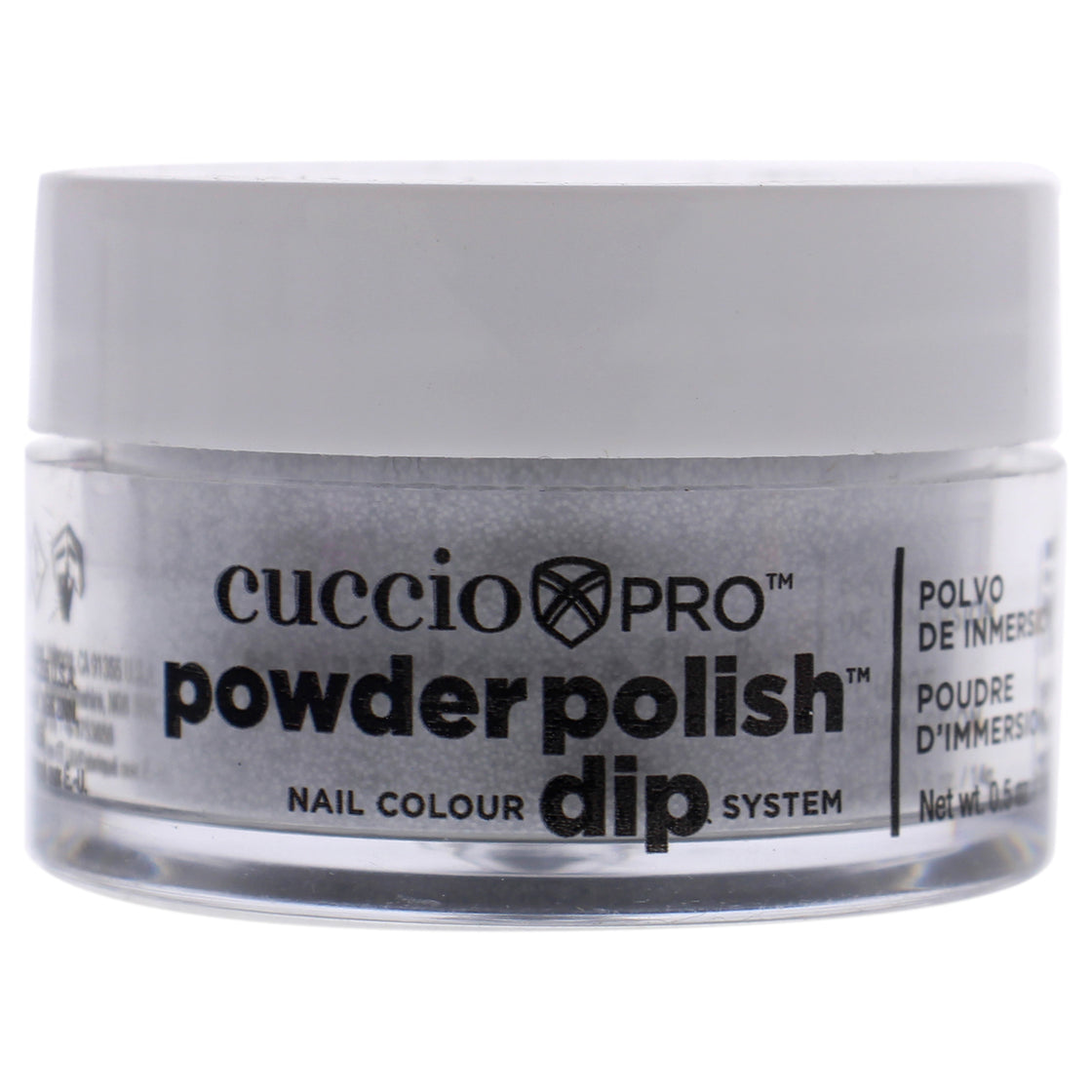 Pro Powder Polish Nail Colour Dip System - Silver Glitter by Cuccio Colour for Women - 0.5 oz Nail Powder