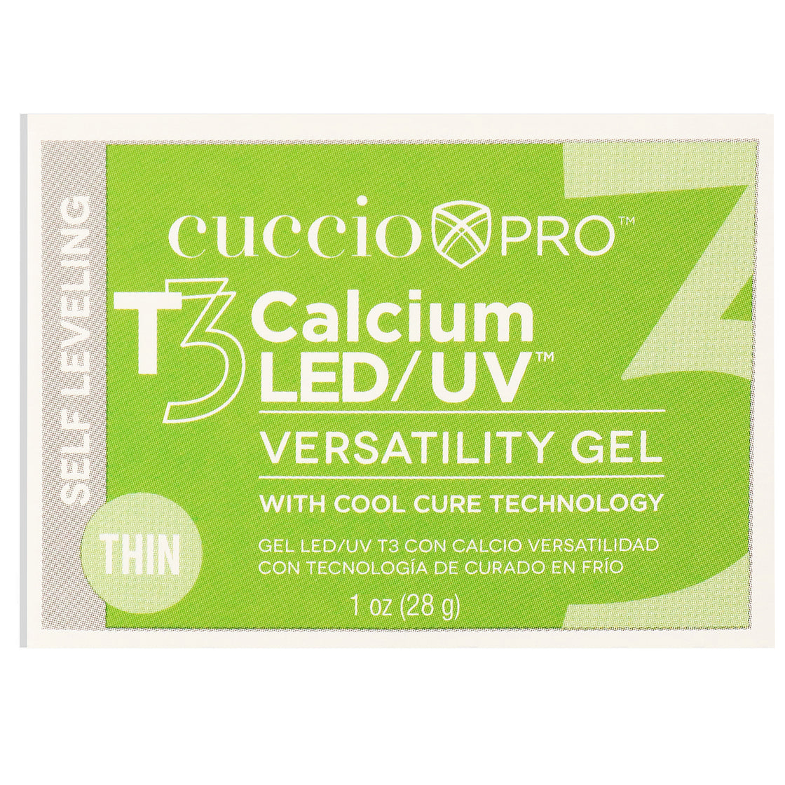 T3 Calcium Versatility Gel - Self Leveling Clear by Cuccio Pro for Women - 1 oz Nail Gel