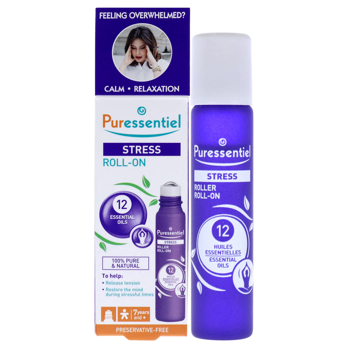 Stress Roll-On by Puressentiel for Unisex - 0.17 oz Oil