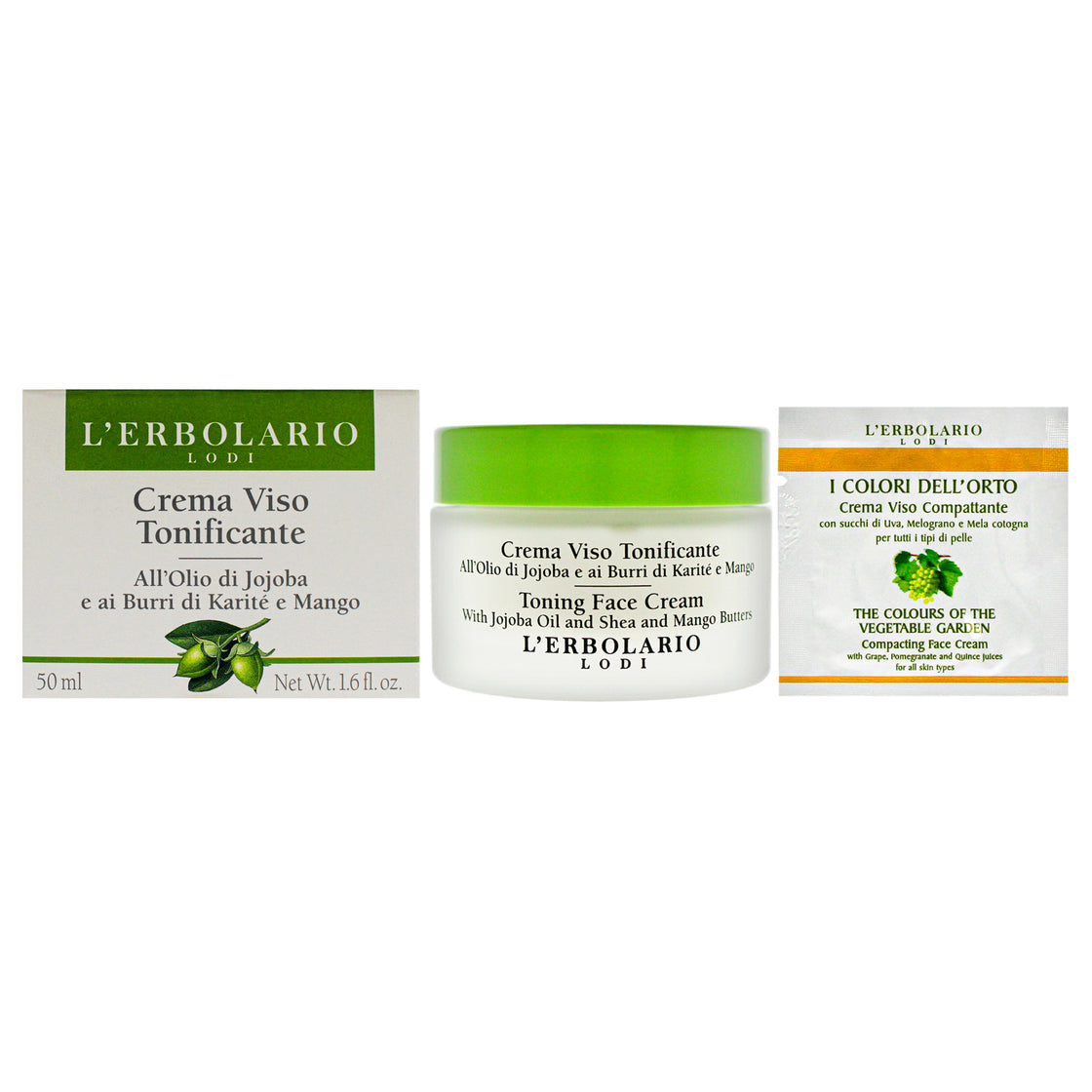 Toning Face Cream by LErbolario for Unisex - 1.6 oz Cream