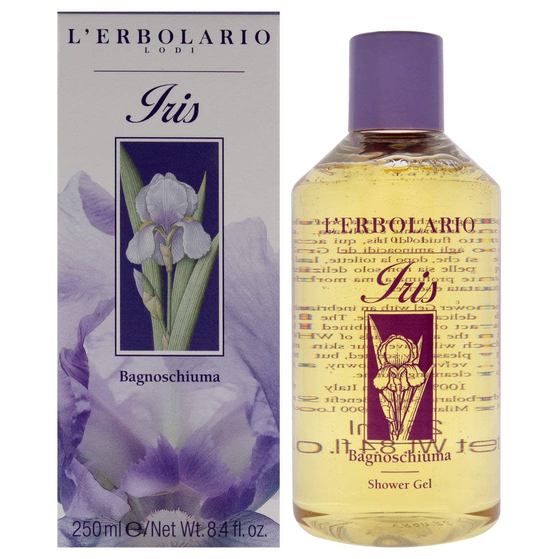 Shower Gel - Iris by LErbolario for Women - 8.4 oz Shower Gel