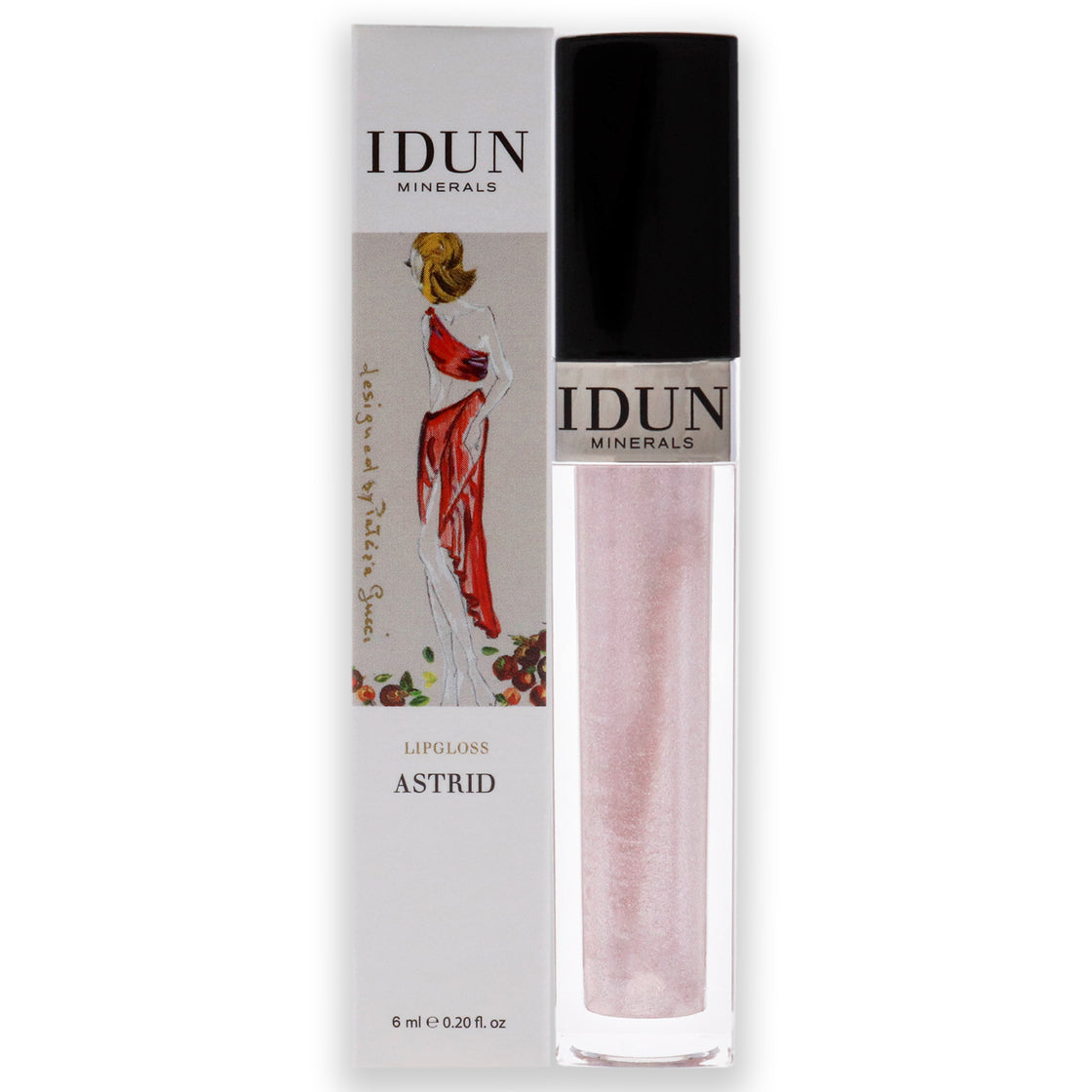 Lipgloss - 001 Astrid by Idun Minerals for Women - 0.2 oz Lip Gloss