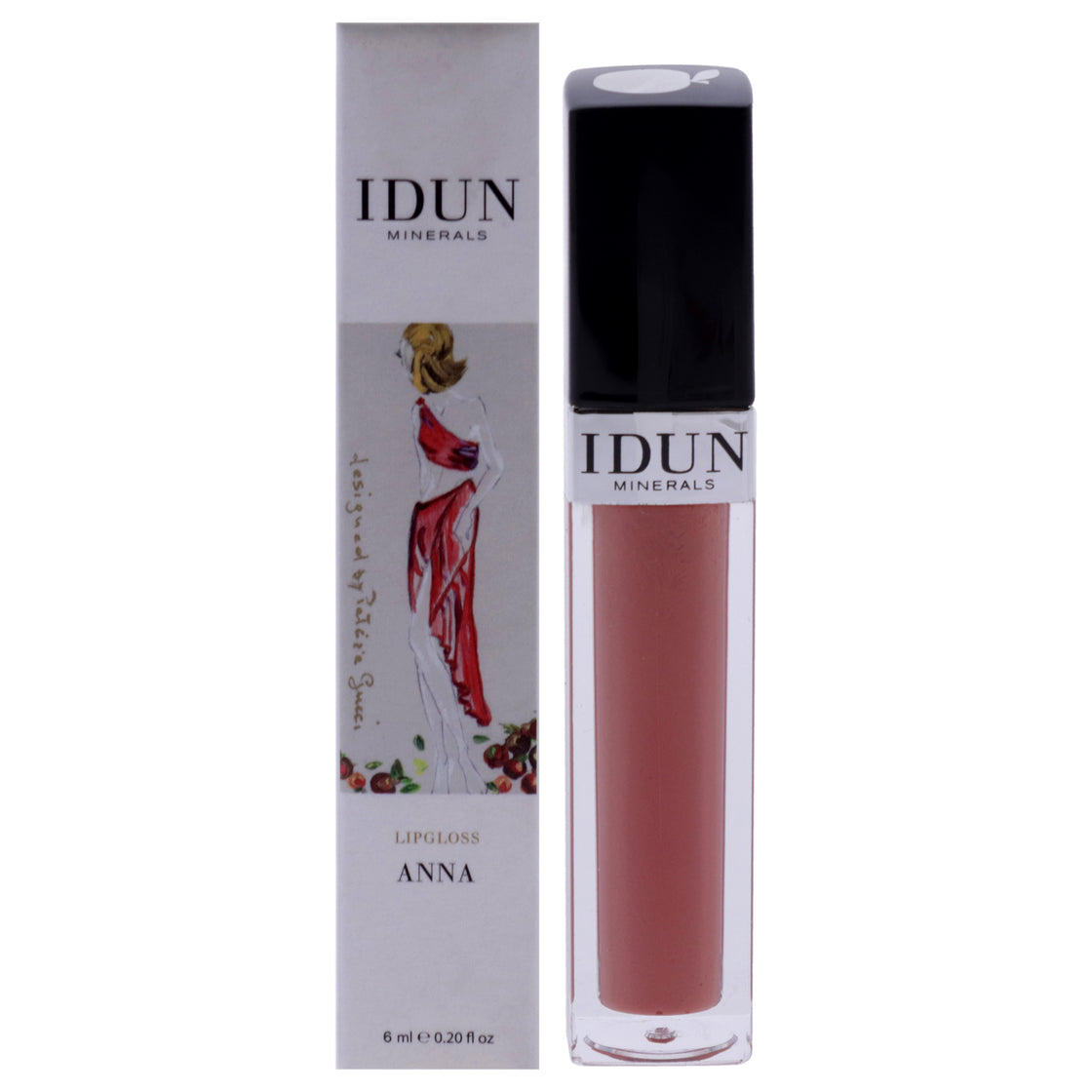 Lipgloss - 013 Anna by Idun Minerals for Women - 0.2 oz Lip Gloss