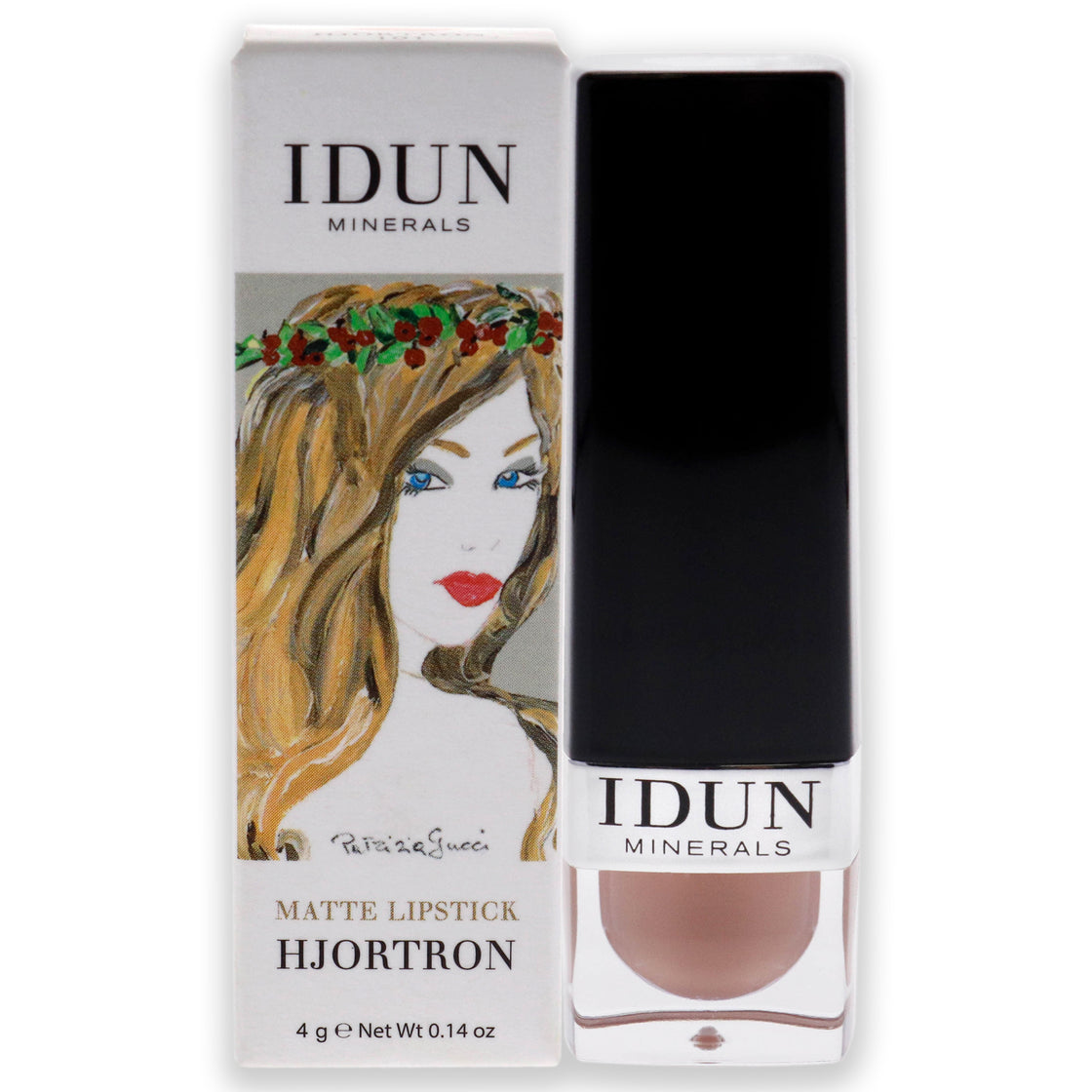 Matte Lipstick - 101 Hjortron by Idun Minerals for Women - 0.14 oz Lipstick