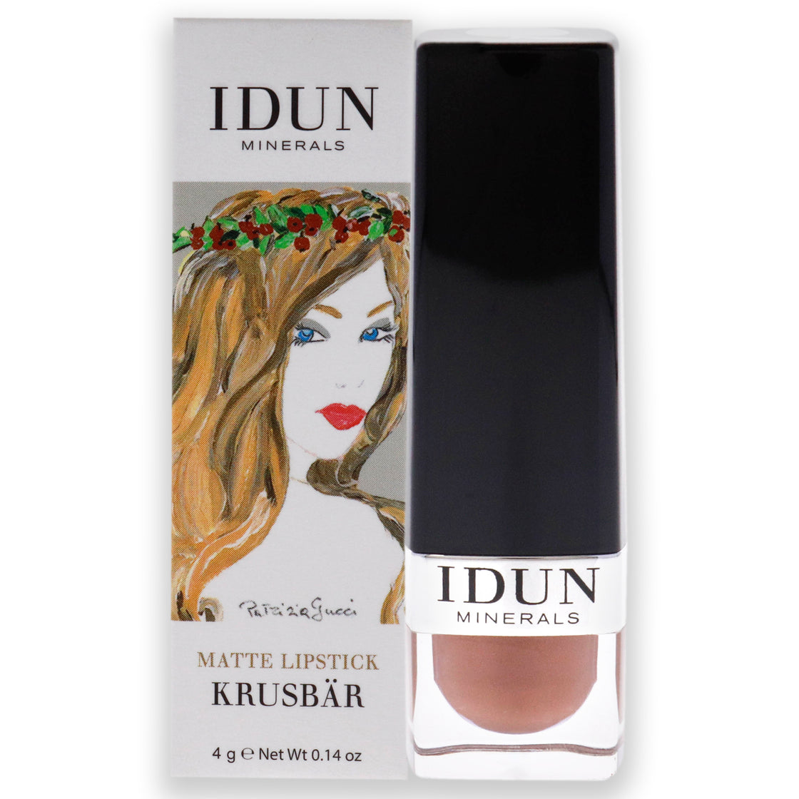 Matte Lipstick - 108 Krusbar by Idun Minerals for Women - 0.14 oz Lipstick