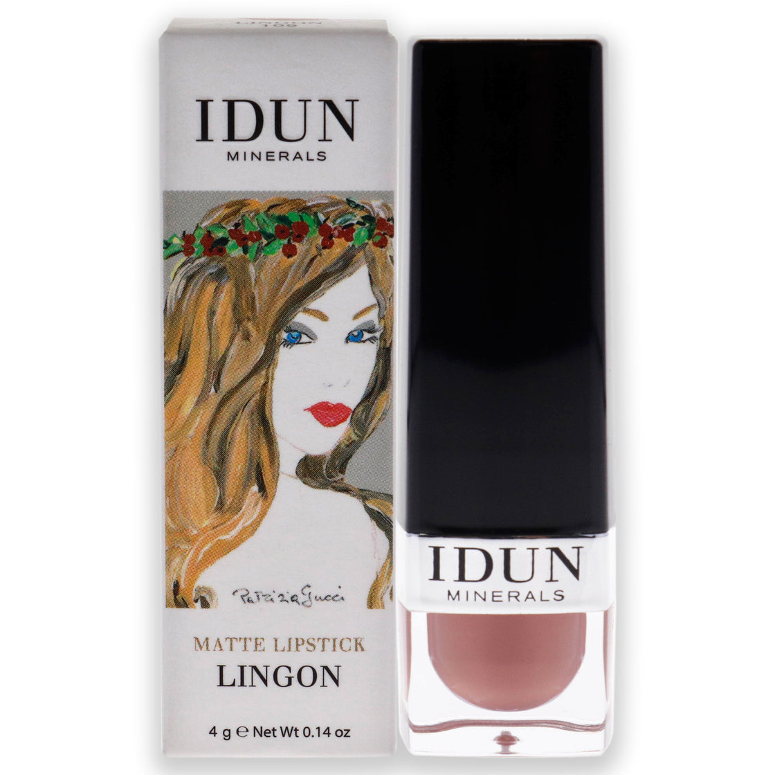 Matte Lipstick - 109 Lingon by Idun Minerals for Women - 0.14 oz Lipstick