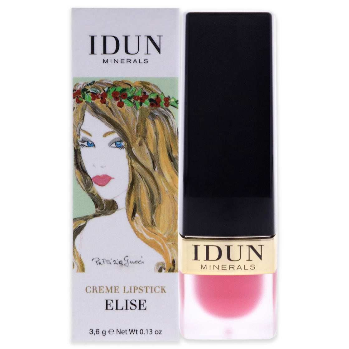 Creme Lipstick - 201 Elise by Idun Minerals for Women - 0.13 oz Lipstick