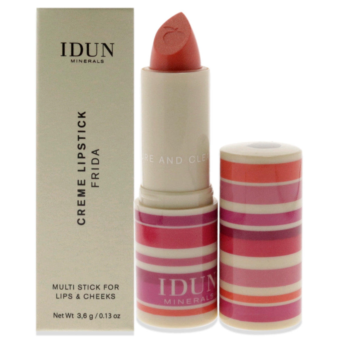 Creme Lipstick - 203 Frida by Idun Minerals for Women - 0.13 oz Lipstick